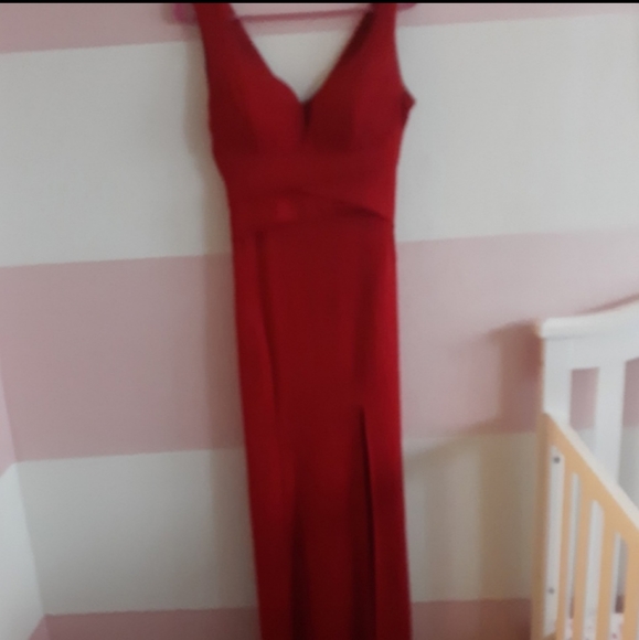 Emerald Sundae Red Evening Gown - Picture 6 of 8